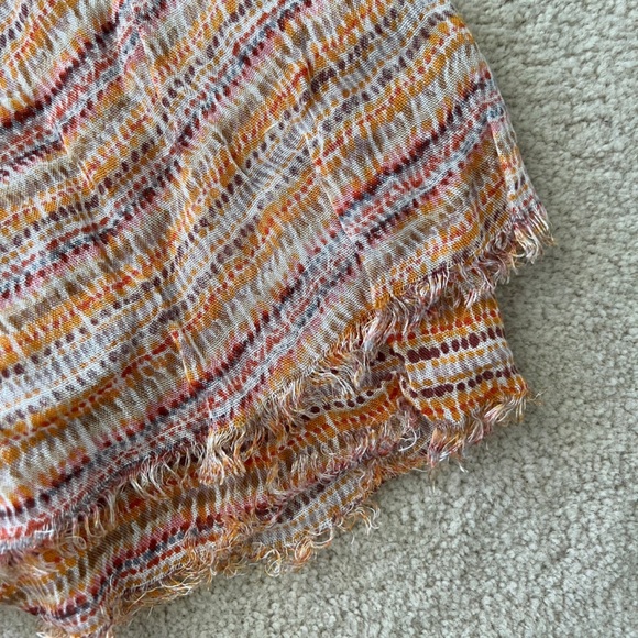 Striped Fall Color Scarf Wrap - Picture 3 of 4